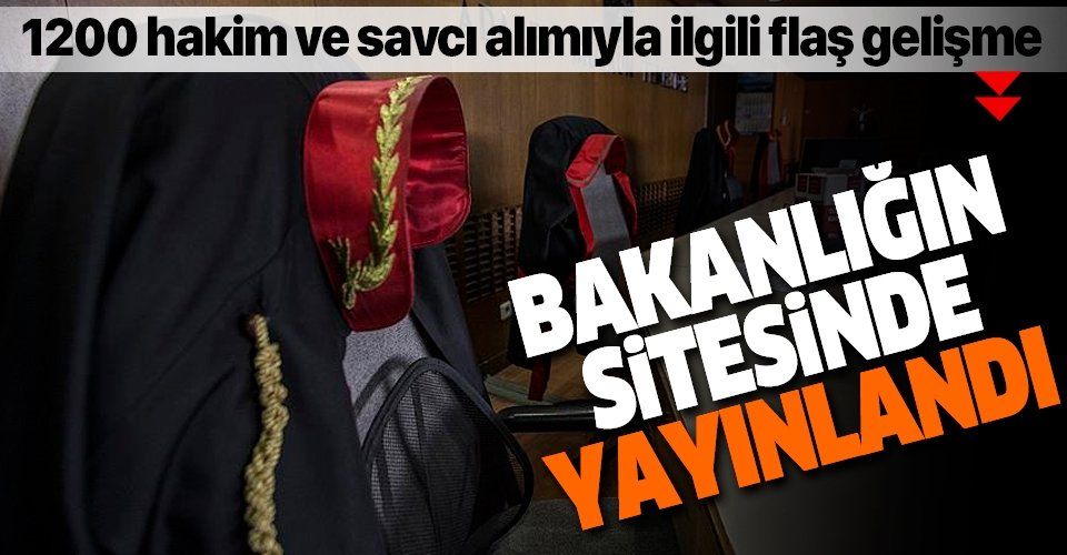 1200 hâkim ve savcı alımı için ilan web sitesinde yayınlandı