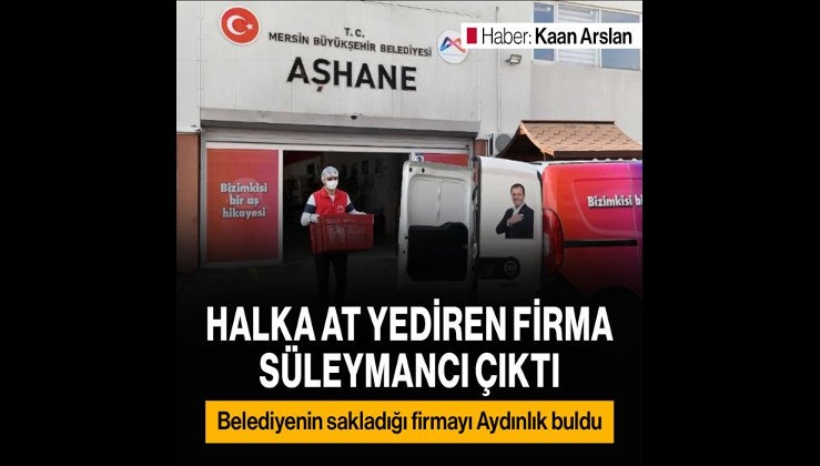 Halka at yediren firma Süleymancı çıktı