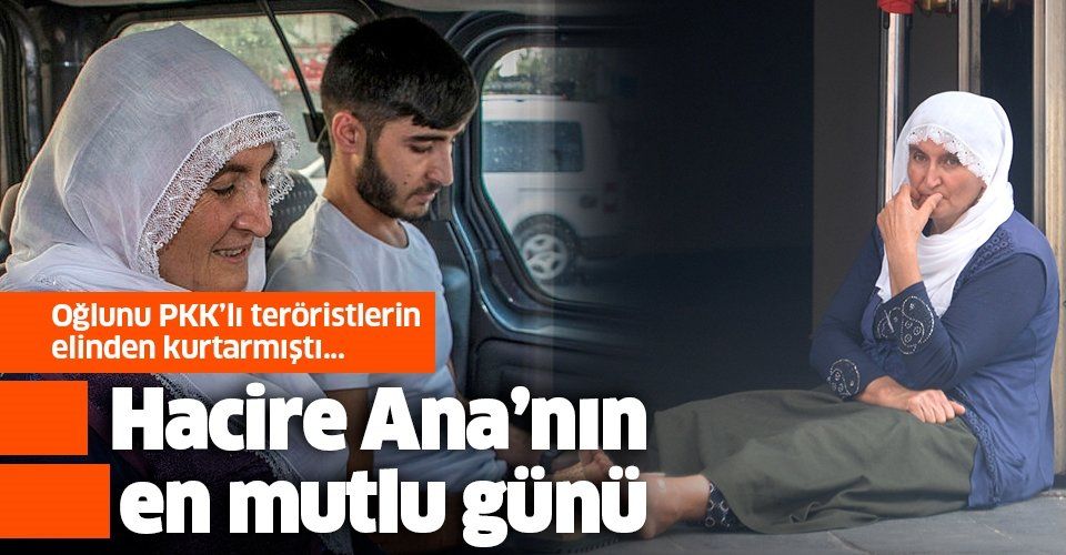 Diyarbakırlı Hacire Ana, PKK'nın elinden kurtardığı oğlunu evlendirdi.