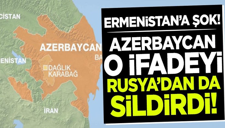 Azerbaycan, sözde Dağlık Karabağ Cumhuriyeti’ni Rusya’dan da sildirdi!