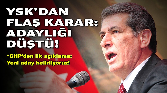 Tuncay Özkan'a gün doğdu! YSK'dan CHP İzmir'e şok haber!