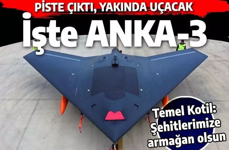 Türkiye'yi heyecanlandıran fotoğrafı Temel Kotil paylaştı: İşte hayalet uçak ANKA3...