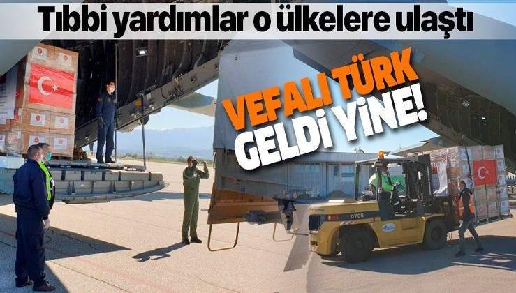 Son dakika: Türkiye'nin tıbbi yardım paketi taşıya uçağı Kuzey Makedonya ve Kosova'ya indi