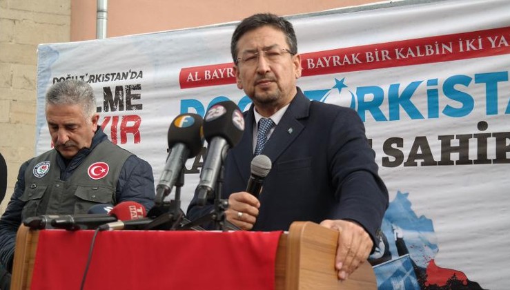 Belediyeden Uygur ayrılıkçısına mehterli karşılama