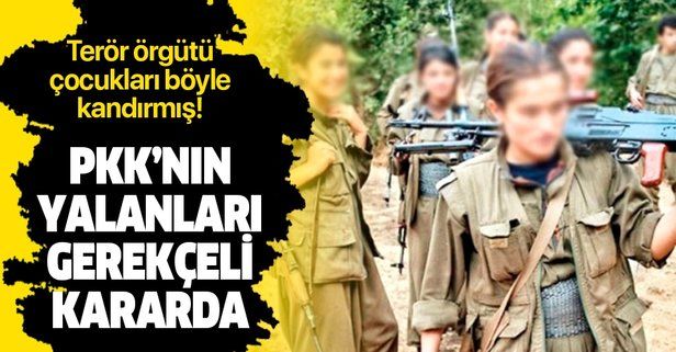 Son dakika: Eli kanlı terör örgütü PKK'nın yalanları gerekçeli kararda: Çocukları böyle kandırmışlar