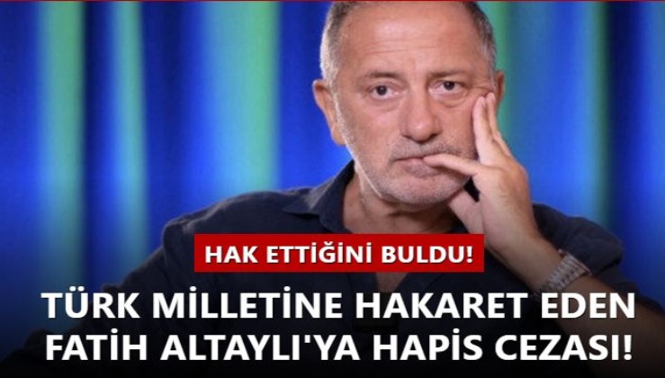 Türk milletine hakaret eden Fatih Altaylı'ya hapis cezası!