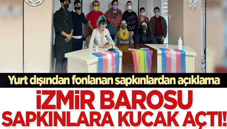 İzmir Barosu sapkınlara kucak açtı! Yurt dışından fonlanan derneklerden ortak basın toplantısı