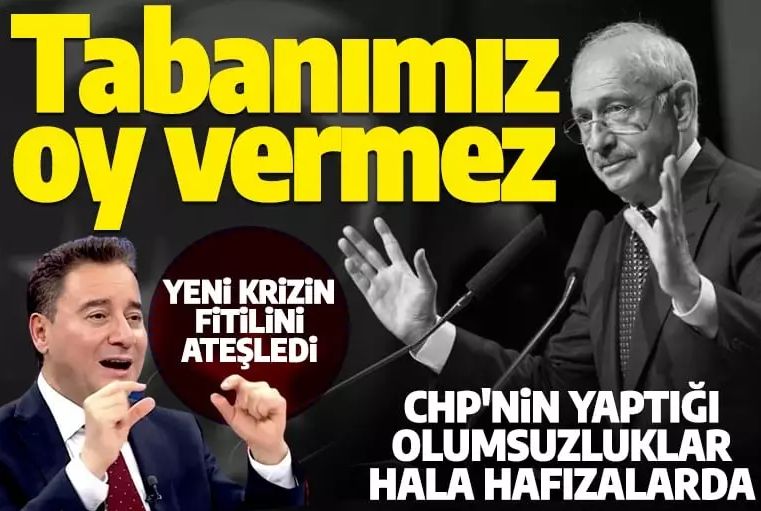 7'li koalisyonun küçük ortağı Ali Babacan'dan Kılıçdaroğlu'nu kızdıracak itiraf: Seçmenimiz CHP'ye oy vermez
