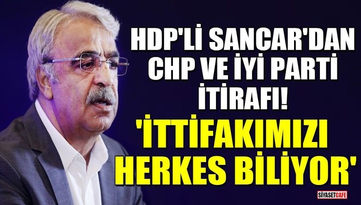 HDP'li Sancar'dan CHP ve İYİ Parti itirafı! 'İttifakımızı herkes biliyor'