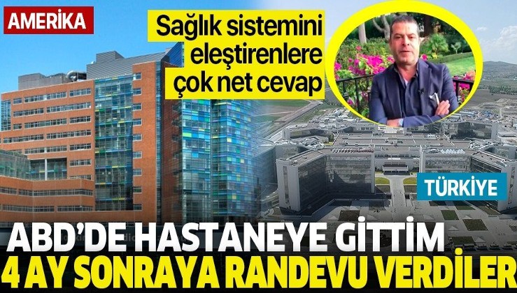 Cüneyt Özdemir: ABD'de hastaneye gittim 4 ay sonraya randevu verdiler!.