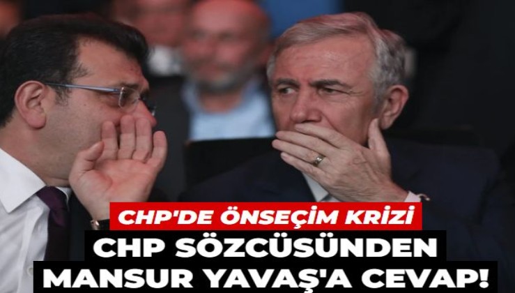 CHP Sözcüsünden Mansur Yavaş'a önseçim cevabı: Aday belirlememiz kadar doğal bir süreç yok