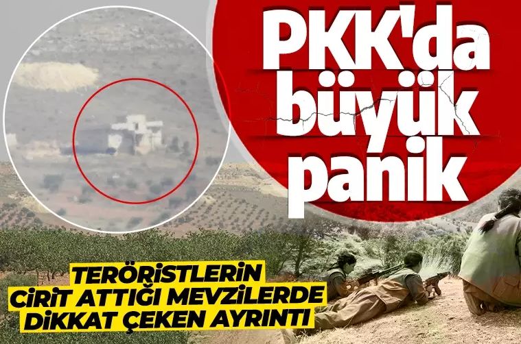 PKK'da büyük panik! Teröristlerin cirit attığı mevzilerde dikkat çeken görüntü