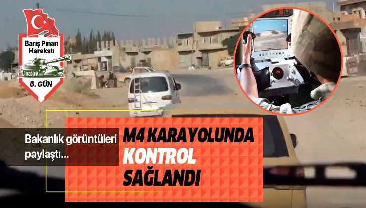 Son dakika: Barış Pınarı Harekatı'nda M4 kara yolunun kontrolü sağlandı.