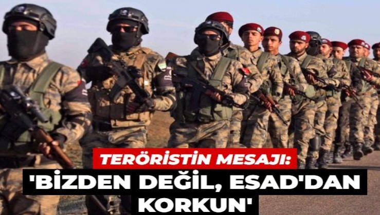 Teröristin İsrail'e mesajı: Bizden değil, Esad'dan korkun