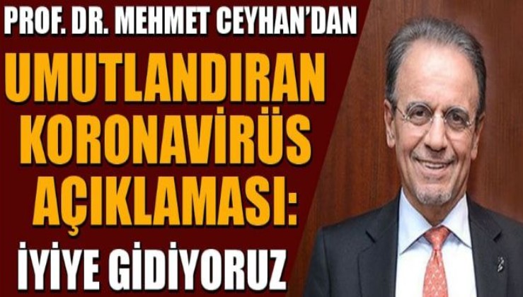 Prof. Dr. Mehmet Ceyhan Türkiye'deki son vaka sayılarını canlı yayında yorumladı: İyiye gidiyoruz gevşemeyelim.