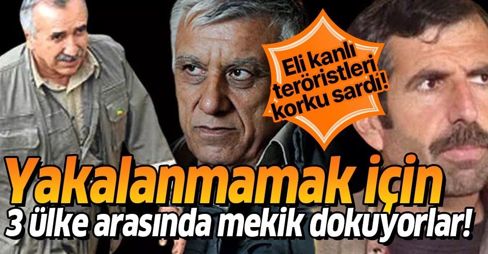 PKK elebaşları Cemil Bayık, Murat Karayılan ve Fehman Hüseyin'i korku sardı! Yakalanmamak için 3 ülke arasında mekik dokuyorlar!.