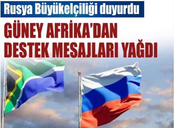 Afrika'dan Rusya'ya destek