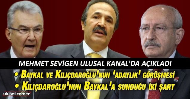 Baykal ve Kılıçdaroğlu arasındaki kritik görüşme: Kılıçdaroğlu'nun Baykal'a sunduğu iki şart