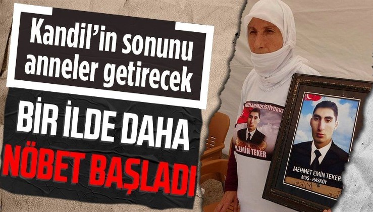 Muş'ta oğlu dağa kaçırılan anne Gülbahar Teker HDP binası önünde eylem yaptı!