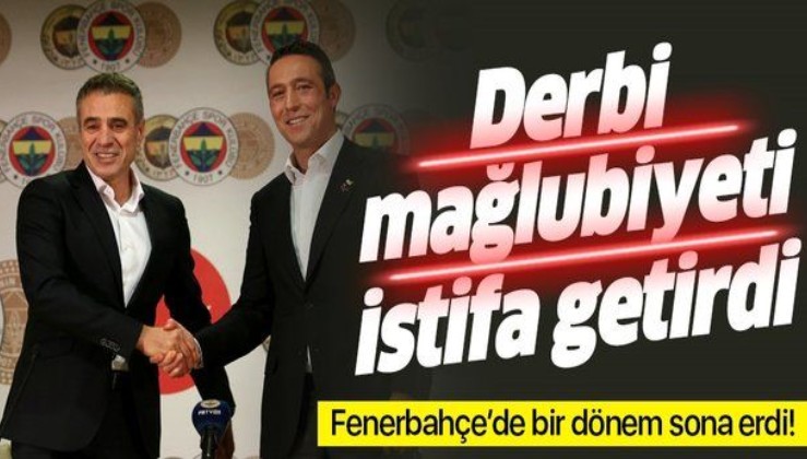 Son dakika: Fenerbahçe'de Ersun Yanal istifa etti!