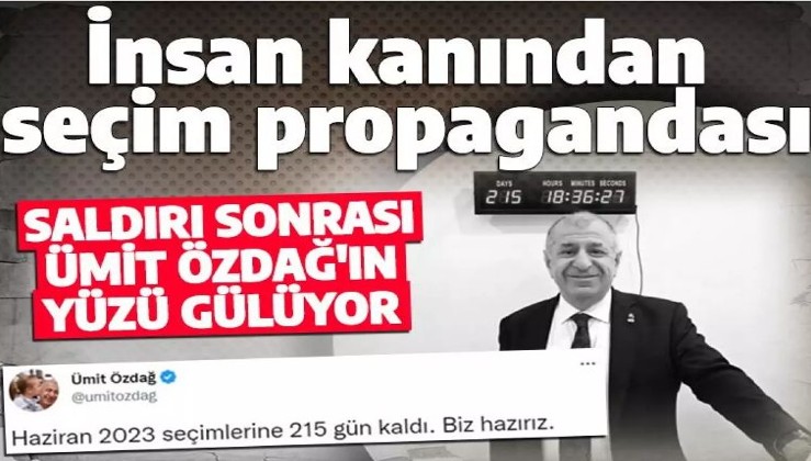 Kanlı saldırının ardından Ümit Özdağ'dan gülen suratla sayaç önünde seçim propagandası