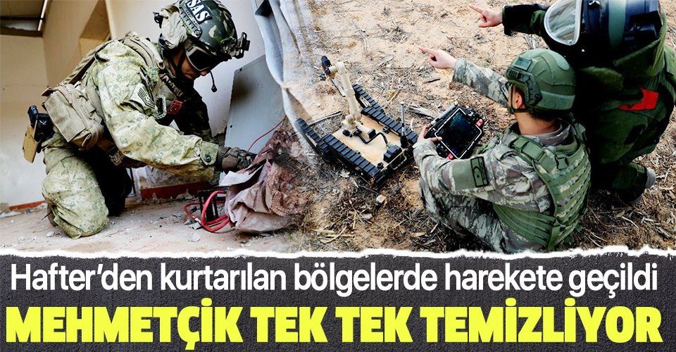 Son dakika: Libya’da bulunan Türk askerinden ilk görüntü! Hafter’in tuzakladığı patlayıcılar temizlendi