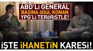 ABD'li General, 4 milyon TL ödülle aranan YPG'li terörist ile görüştü