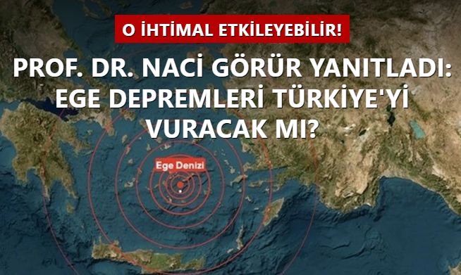 Ege depremleri Türkiye'yi vuracak mı? Prof. Dr. Naci Görür yanıtladı: O ihtimal etkileyebilir!