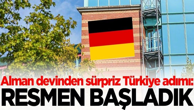 Alman devinden sürpriz Türkiye adımı! 'Resmen başladık' diyerek duyurdular