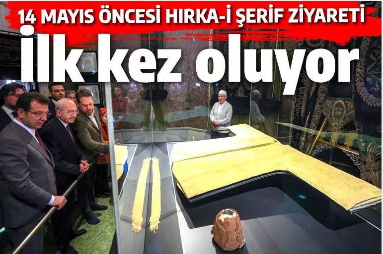 14 Mayıs öncesi Seyyidi Kemal'den bir ilk: İstanbul'da Hırkai Şerif'i ziyaret etti