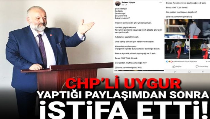 CHP'li Bülent Uygur partisinden istifa etti