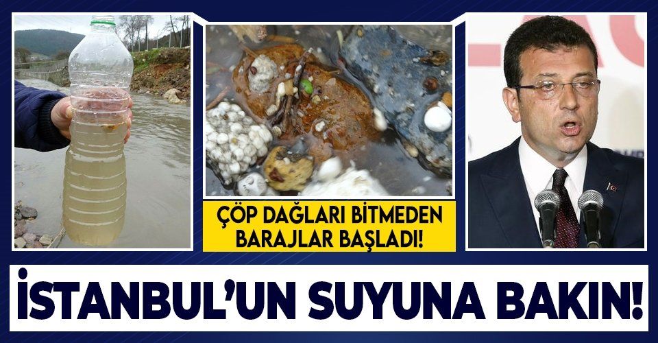 İstanbul'da çevre rezaleti havadan görüntülendi! Ömerli Barajı’na giden derelerdeki kirli su mide bulandırdı