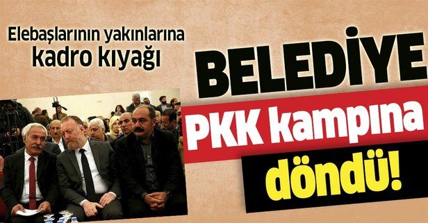 HDP'li başkan Selçuk Mızraklı, belediyeyi PKK kampına çevirdi!.