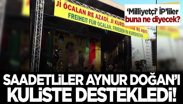 Saadet Partisi PKK yandaşı Aynur Doğan'ı kuliste ziyaret etti! 'Bu ülkede herkese yetecek yer var' mesajı..