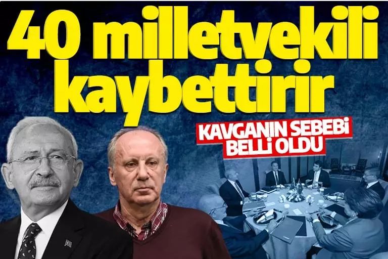 Kılıçdaroğlu  Muharrem İnce savaşının sebebi ortaya çıktı! 40 milletvekili gidiyor
