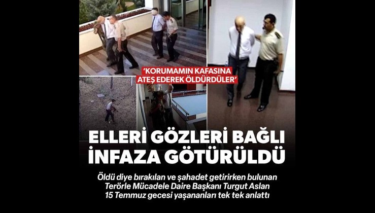 Elleri gözleri bağlı infaza götürülmüştü: 'Öldü' diye bırakılan ve şahadet getirirken bulunan Turgut Aslan o gece yaşadıklarını tek tek anlattı