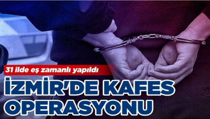 İzmir'de organize suç operasyonu: Çok sayıda gözaltı va