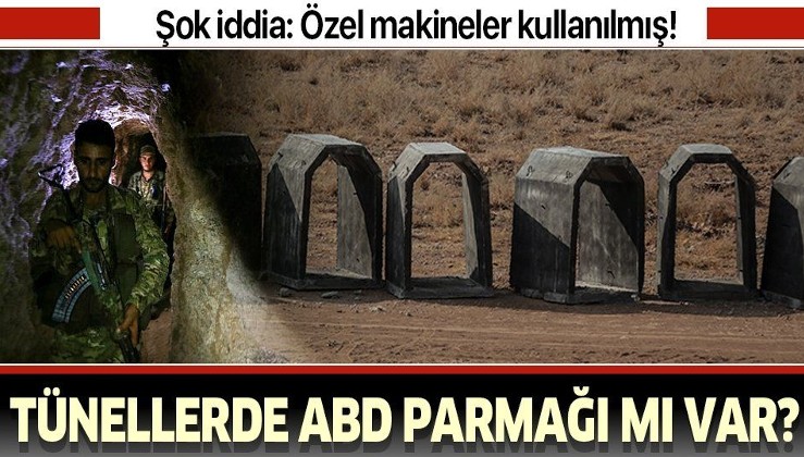 Rasulayn'daki YPG/PKK tünellerinin kazımında özel makineler kullanılmış!