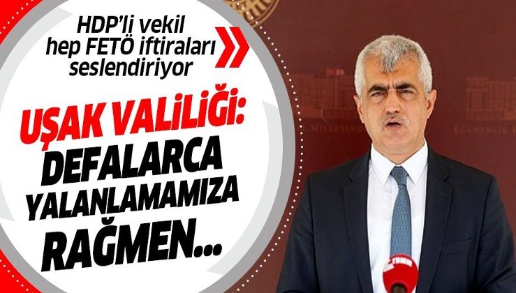 Uşak Valiliği, HDP'li Ömer Faruk Gergerlioğlu'nun FETÖ'cülerin "çıplak soyulduğu" iddiasını reddetti: Defalarca yalanlamamıza rağmen...