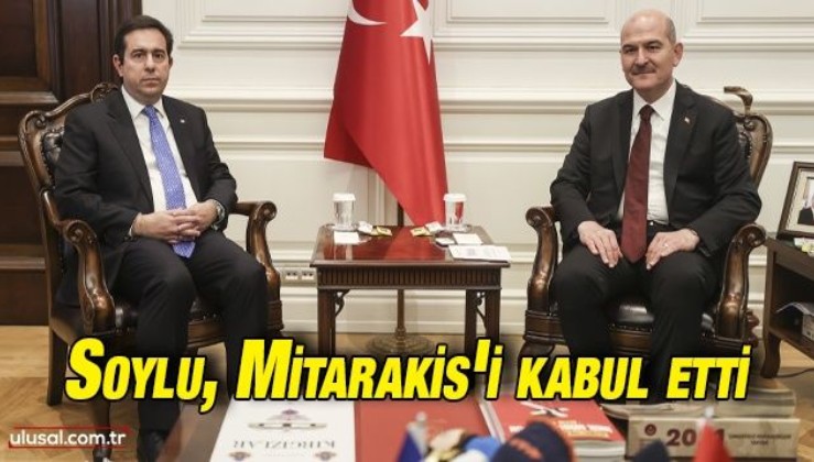 İçişleri Bakanı Soylu Yunan Bakan Mitarakis'i kabul etti
