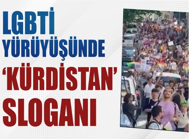 LGBTİ yürüyüşünde 'Kürdistan' sloganı
