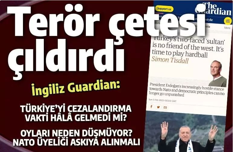 Terör koalisyonu çıldırdı: Şimdi de İngiliz gazete Türkiye'yi 'cezalandırma' çağrısı yaptı