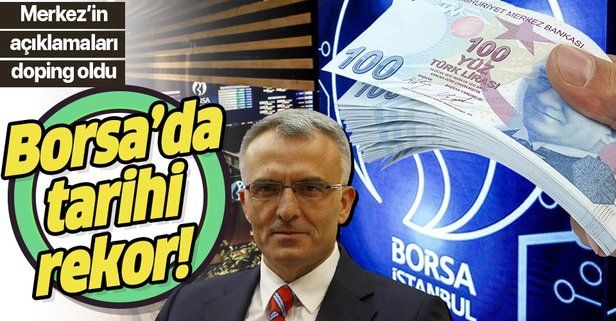 TCMB Başkanı Naci Ağbal'ın açıklamaları sonrası Borsa İstanbul'da tüm zamanların rekoru kırıldı