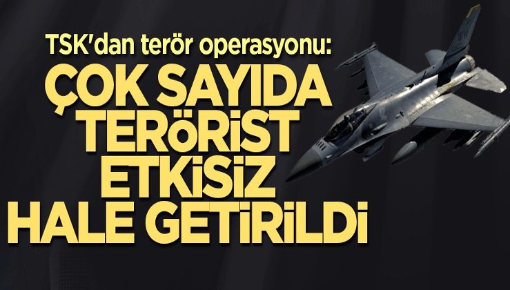 TSK'dan terör operasyonu: Çok sayıda terörist öldürüldü