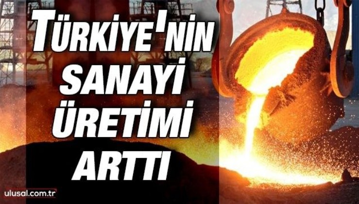 Türkiye'nin sanayi üretimi arttı