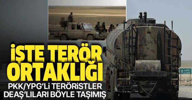 PKK/YPG'li teröristler DEAŞ'lıları böyle kaçırmış! İşte terör ortaklığı.