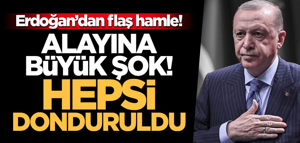 Erdoğan'dan flaş hamle! Alayına büyük şok... Hepsi donduruldu!