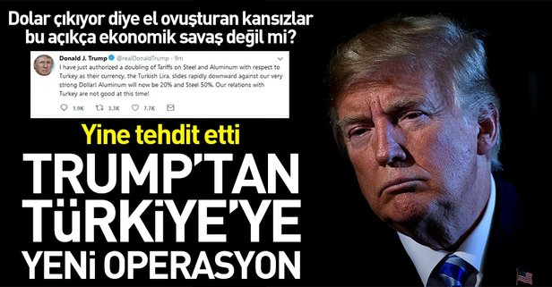 Trump'tan Türkiye'ye yeni operasyon.