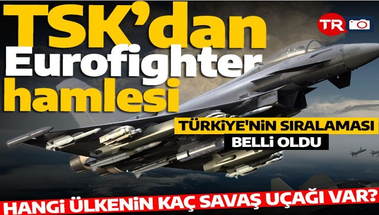 Türkiye Eurofighter savaş uçağı alacak: En çok savaş uçağı olan ülke hangisi? Hangi ülkenin ne kadar savaş uçağı var?