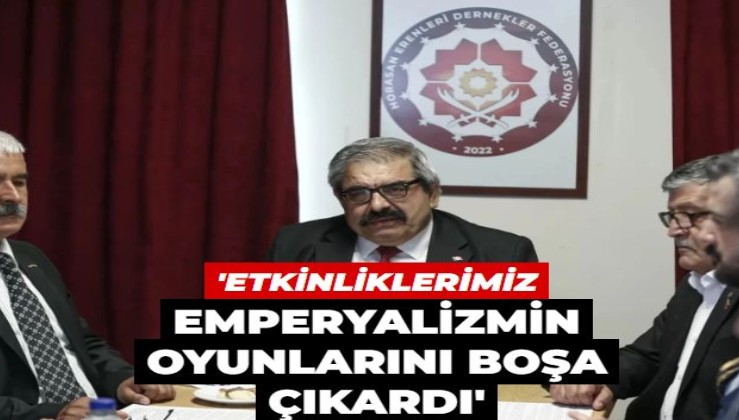 Horasan Erenleri Dernekler Federasyonu Başkanı Şahin: Yaptığımız etkinlikler emperyalizmin oyunlarını boşa çıkardı